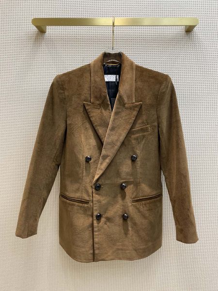 milan runway jackets 2021 autumn winter lapel neck long sleeve panelled women's designer sweaters brand same style outerwear 1010-12, Black;brown
milan runway jackets 2021 autumn winter lapel neck long sleeve panelled women's designer sweaters brand same style outerwear 1010-12, Black;brown