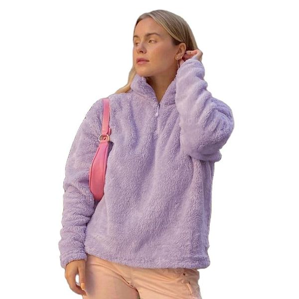 women's hoodies & sweatshirts fanco furry women 2021 solid color loose pullover stand-up collar warm wool hoodie winter casual thick sw, Black
women's hoodies & sweatshirts fanco furry women 2021 solid color loose pullover stand-up collar warm wool hoodie winter casual thick sw, Black