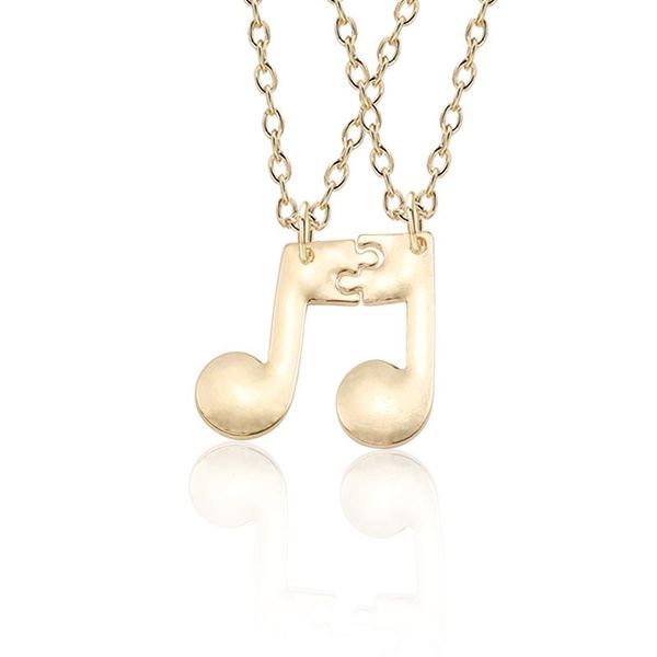 pendant necklaces 2 pieces / set of simple note necklace for womne fashion music logo stitching gold black bff friendship jewelry gift, Silver
pendant necklaces 2 pieces / set of simple note necklace for womne fashion music logo stitching gold black bff friendship jewelry gift, Silver