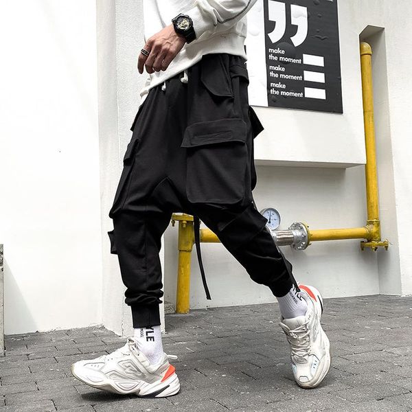 men's pants autumn trousers men fashion solid color casual multi-pocket man streetwear wild hip-hop loose overalls s-2xl, Black
men's pants autumn trousers men fashion solid color casual multi-pocket man streetwear wild hip-hop loose overalls s-2xl, Black