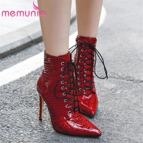 boots memunia 2021 stiletto high heel party wedding shoes women autumn winter lace up pointed toe ankle female1, Black
boots memunia 2021 stiletto high heel party wedding shoes women autumn winter lace up pointed toe ankle female1, Black