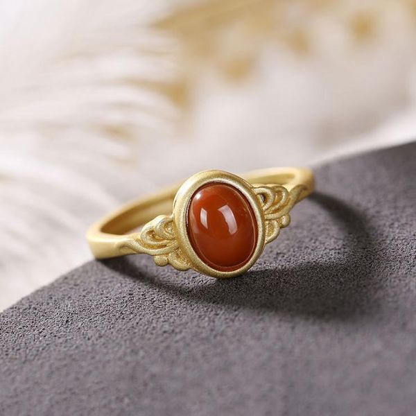 cluster rings silver inlaid natural south carnelian opening adjustable ring chinese unique ancient gold craftsmanship brand jewelry for wome, Golden;silver
cluster rings silver inlaid natural south carnelian opening adjustable ring chinese unique ancient gold craftsmanship brand jewelry for wome, Golden;silver