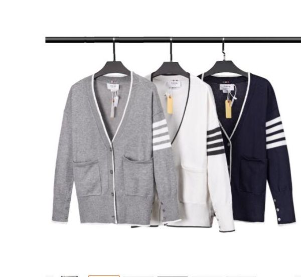 men's cardigan new cardigan sweater korean version of the same style striped v-neck jacket sweater for men & women coat, White;black
men's cardigan new cardigan sweater korean version of the same style striped v-neck jacket sweater for men & women coat, White;black