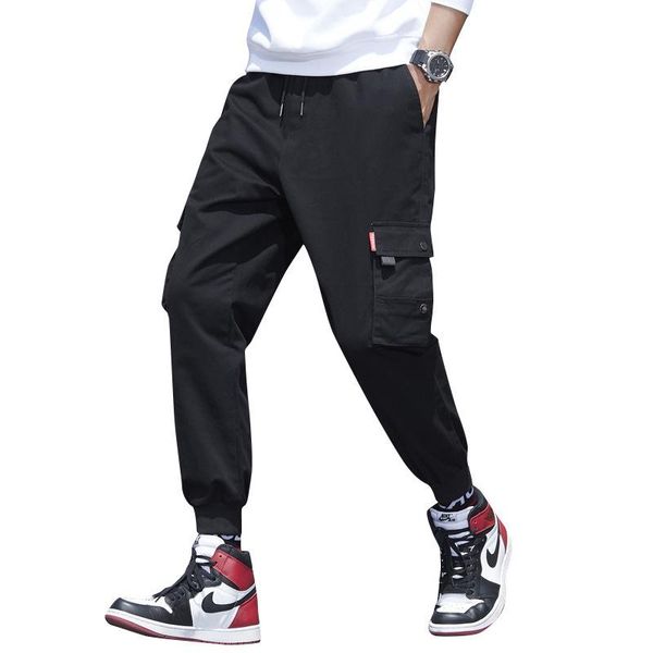 men's pants fashion trendy brand 95 cotton multi-bag functional trousers with leggings loose large size overalls, Black
men's pants fashion trendy brand 95 cotton multi-bag functional trousers with leggings loose large size overalls, Black