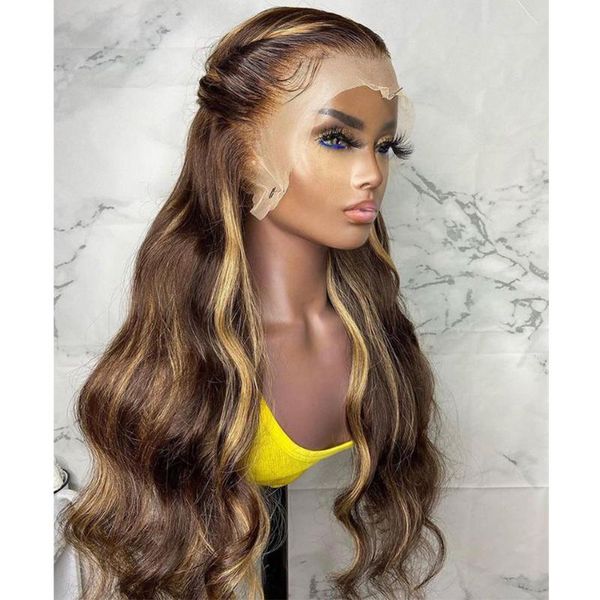 synthetic wigs brown highlight blonde body wave 26 inch long middle part hair lace front wig for women with babyhair preplucked daily, Black
synthetic wigs brown highlight blonde body wave 26 inch long middle part hair lace front wig for women with babyhair preplucked daily, Black