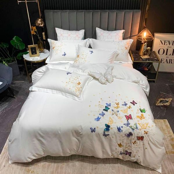 bedding sets chic embroidery butterfly floral set white blue 100%egyptian cotton soft bed sheet pillowcases king
bedding sets chic embroidery butterfly floral set white blue 100%egyptian cotton soft bed sheet pillowcases king