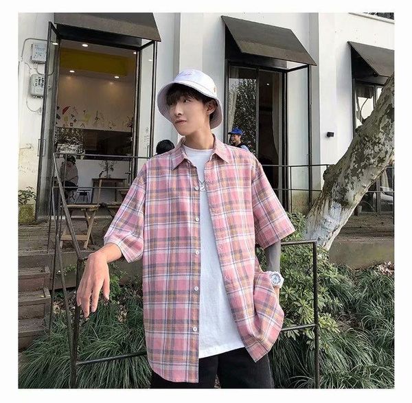 men short sleeve fashion shirt summer streetwear casual daily wear men's shirts, White;black
men short sleeve fashion shirt summer streetwear casual daily wear men's shirts, White;black