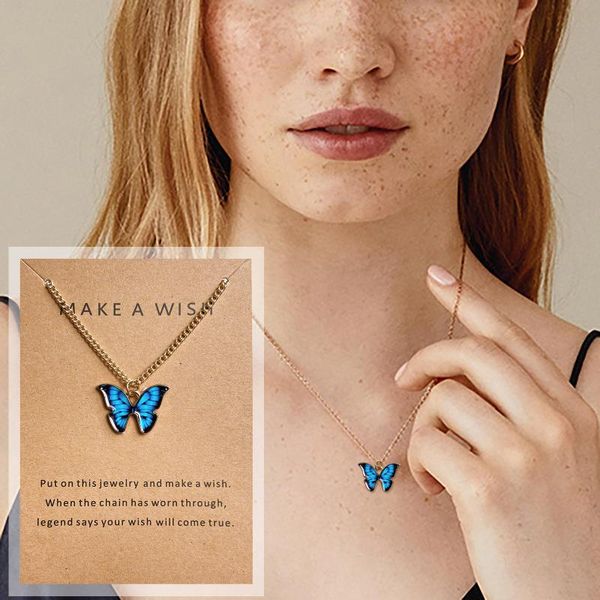 pendant necklaces korean fashion cute butterfly necklace for women statement jewelry gifts wild clavicle chain drop, Silver
pendant necklaces korean fashion cute butterfly necklace for women statement jewelry gifts wild clavicle chain drop, Silver