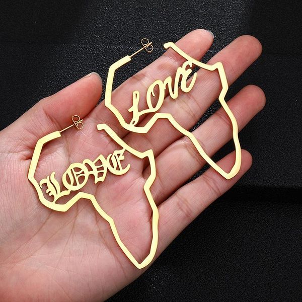 dangle & chandelier gold silver color stainless steel love africa map shape drop earrings for women vintage pendientes mujer
dangle & chandelier gold silver color stainless steel love africa map shape drop earrings for women vintage pendientes mujer