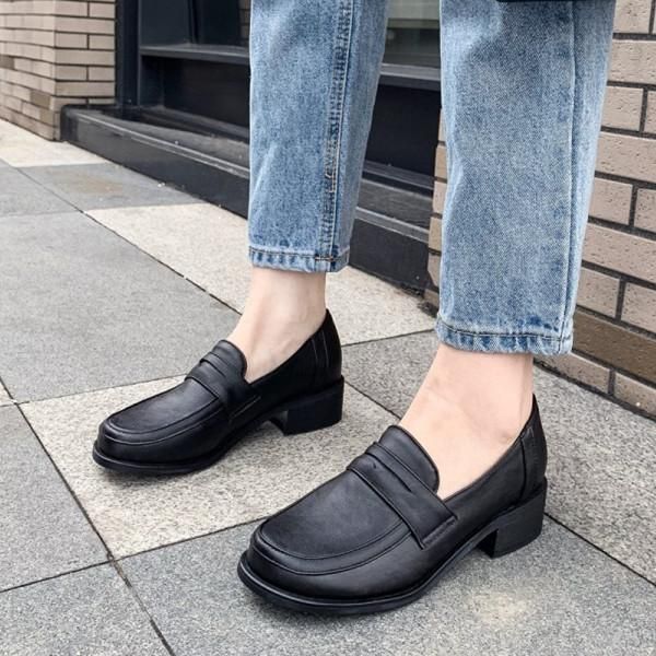dress shoes pxelena harajuku japanese women low heel square toe slip on loafers retro comfort casual office walk pumps plus size 34-45, Black
dress shoes pxelena harajuku japanese women low heel square toe slip on loafers retro comfort casual office walk pumps plus size 34-45, Black