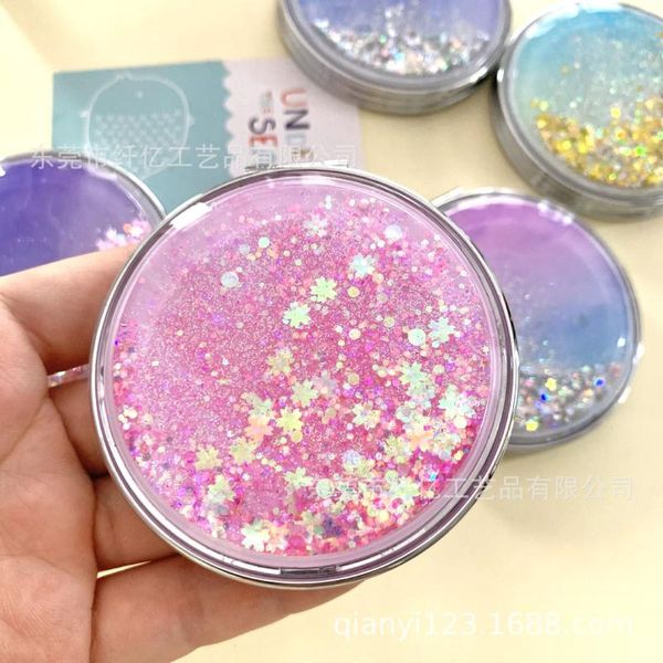 compact mirrors spot pink girl heart quicksand makeup mirror with double-sided folding small portable beauty tools
compact mirrors spot pink girl heart quicksand makeup mirror with double-sided folding small portable beauty tools