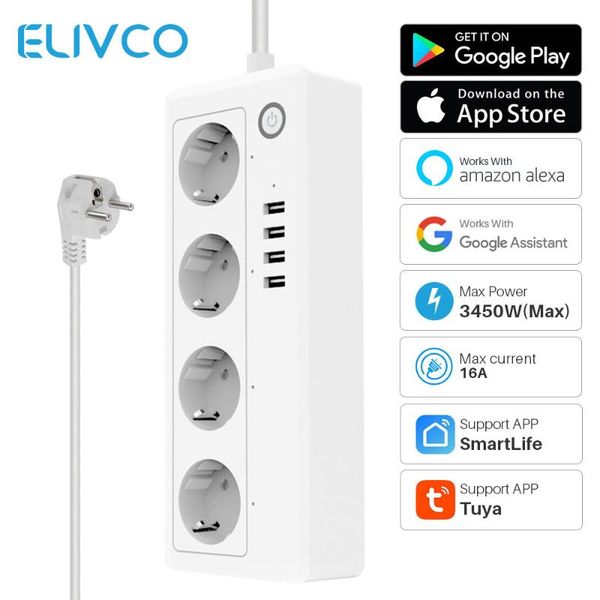 smart power plugs tuya wifi strip 16a eu 4 socket usb charging ports smartlife app works with google assistant alexa voice control
smart power plugs tuya wifi strip 16a eu 4 socket usb charging ports smartlife app works with google assistant alexa voice control