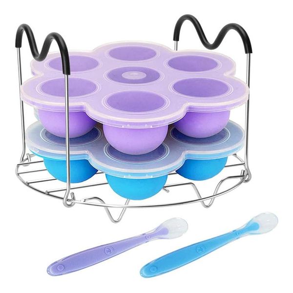 dinnerware sets baby er tray 7 cavities egg bites mold, silicone storage box container with steaming rack & clip-on lid
dinnerware sets baby er tray 7 cavities egg bites mold, silicone storage box container with steaming rack & clip-on lid