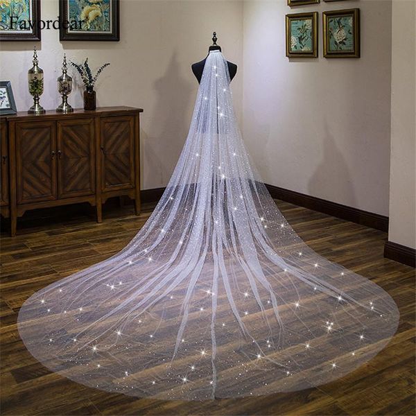 bridal veils favordear wedding accessories cut-edge ivory 1 tier veil velos de noiva 4m long cathedral with comb 2021, Black
bridal veils favordear wedding accessories cut-edge ivory 1 tier veil velos de noiva 4m long cathedral with comb 2021, Black