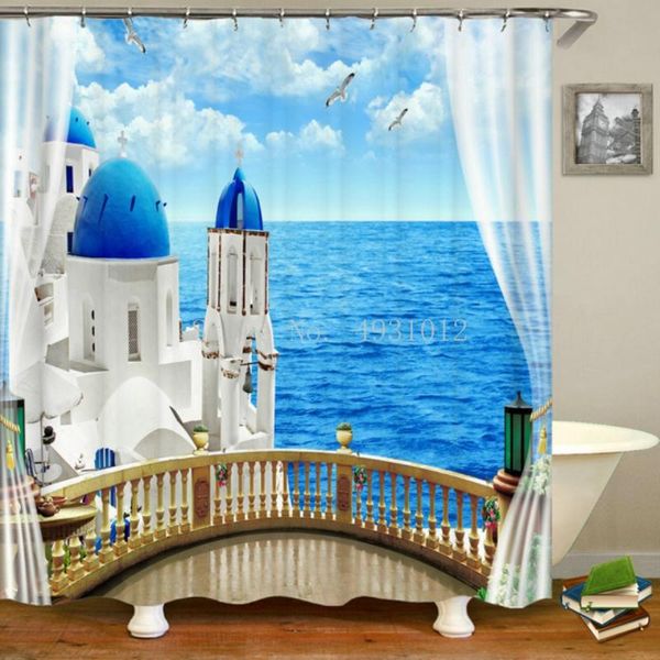 shower curtains seaside scenery garden flower european curtain bathroom waterproof 3d printing with hook polyester 
shower curtains seaside scenery garden flower european curtain bathroom waterproof 3d printing with hook polyester