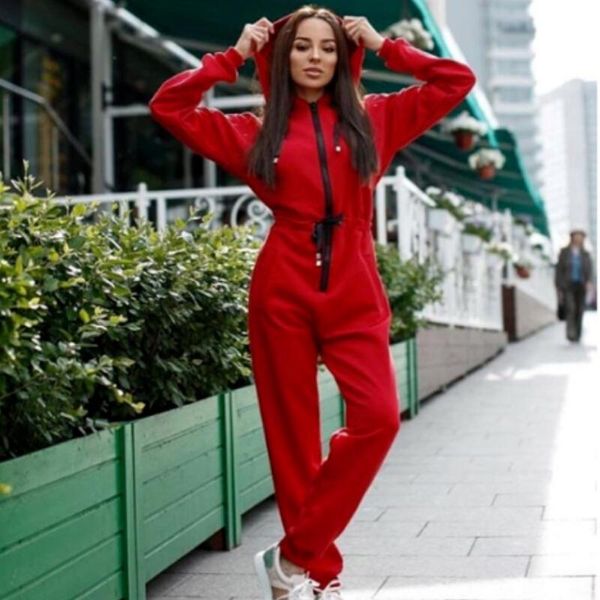 women's jumpsuits & rompers spring jumpsuit women long sleeve zipper slim fit hooded causal loose outfit, Black;white
women's jumpsuits & rompers spring jumpsuit women long sleeve zipper slim fit hooded causal loose outfit, Black;white