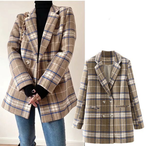women's suits & blazers za chess with retro female lapel, casual lapel temper, loose coat and versatile awci, White;black
women's suits & blazers za chess with retro female lapel, casual lapel temper, loose coat and versatile awci, White;black