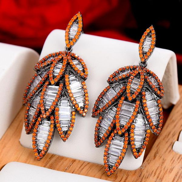 dangle & chandelier godki trendy orange feather leaf earring for women wedding cubic zirconia dubai bridal earrings costume jewelry summer p, Silver
dangle & chandelier godki trendy orange feather leaf earring for women wedding cubic zirconia dubai bridal earrings costume jewelry summer p, Silver