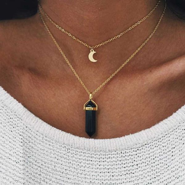 designer necklace luxury jewelry wholesale fashion bohemia 1 pcs natural stone moon choker gold color crystal pendant necklace for women wed, Silver
designer necklace luxury jewelry wholesale fashion bohemia 1 pcs natural stone moon choker gold color crystal pendant necklace for women wed, Silver