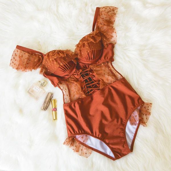one-piece orange black lace solid swimsuit backless bathing suits women swimwear summer beachwear bikinis femal
one-piece orange black lace solid swimsuit backless bathing suits women swimwear summer beachwear bikinis femal