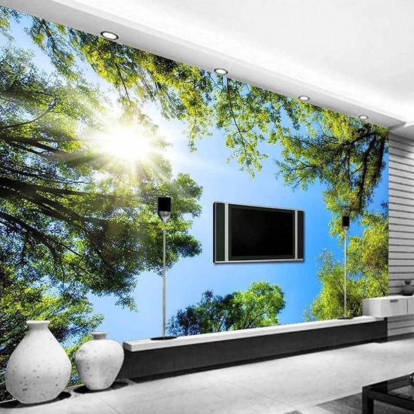 custom 3d wallpaper green forest blue sky sunlight nature landscape kitchen bedroom living room tv background mural waterproof
custom 3d wallpaper green forest blue sky sunlight nature landscape kitchen bedroom living room tv background mural waterproof