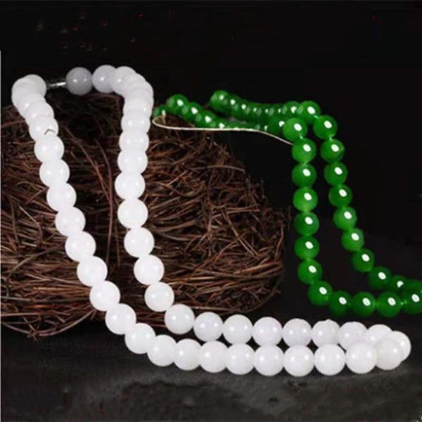 chains xinjiang gold silk jade necklace white spinach green jasper round bead choker luxury, Silver
chains xinjiang gold silk jade necklace white spinach green jasper round bead choker luxury, Silver