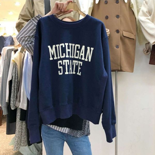 women's hoodies & sweatshirts hoodie south korea dongdamen 2021 sweater spring and autumn letter print temperament show thin age reduci, Black
women's hoodies & sweatshirts hoodie south korea dongdamen 2021 sweater spring and autumn letter print temperament show thin age reduci, Black