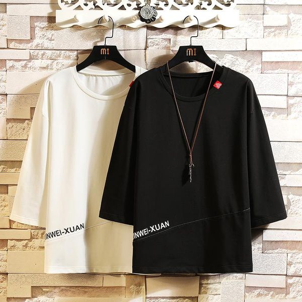 men's t-shirts summer short sleeves harajuku korea fashion white t shirt streetwear one piece hip hop rock punk men tees tshirt clothes, White;black
men's t-shirts summer short sleeves harajuku korea fashion white t shirt streetwear one piece hip hop rock punk men tees tshirt clothes, White;black