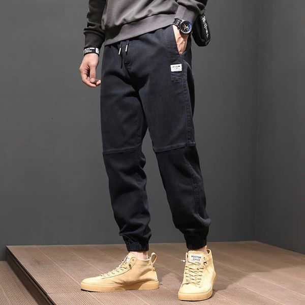 fashion streetwear men jeans loose fit spliced designer casual cargo pants japanese style hip hop joggers trousers, Blue
fashion streetwear men jeans loose fit spliced designer casual cargo pants japanese style hip hop joggers trousers, Blue