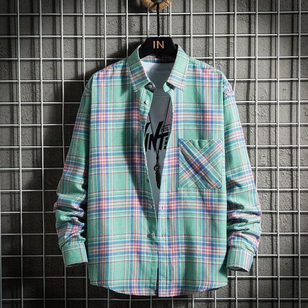 men's casual shirts lomemol spring/autumn striped plaid business high-quality four-color youth single breasted shirt, White;black
men's casual shirts lomemol spring/autumn striped plaid business high-quality four-color youth single breasted shirt, White;black