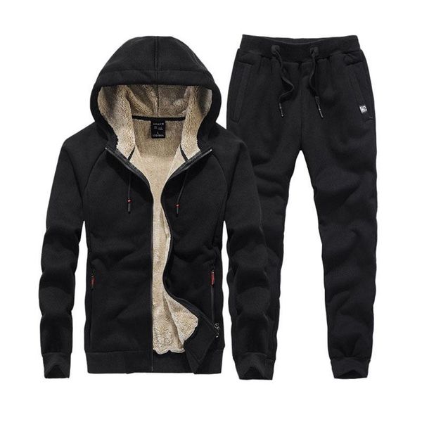 men's tracksuits sets winter men plus velvet thickening hooded jacket+sweatpants brand man tracksuit sports suit, Gray
men's tracksuits sets winter men plus velvet thickening hooded jacket+sweatpants brand man tracksuit sports suit, Gray