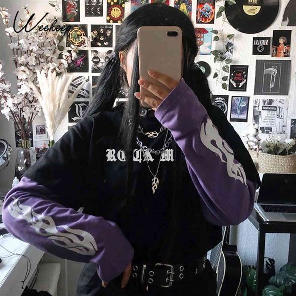 fire flame print fake two women hoodies piece harajuku gothic streetwear fashion loose crop sweatshirts, Black
fire flame print fake two women hoodies piece harajuku gothic streetwear fashion loose crop sweatshirts, Black
