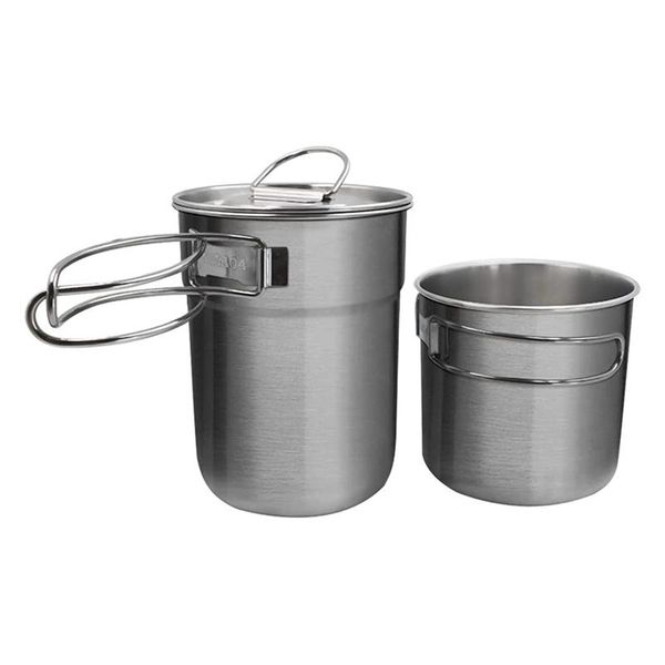 water bottle 2pcs foldable camping cups and mugs pot 304 stainless steel outdoor-cookware-set with vented lid,camping kettle
water bottle 2pcs foldable camping cups and mugs pot 304 stainless steel outdoor-cookware-set with vented lid,camping kettle