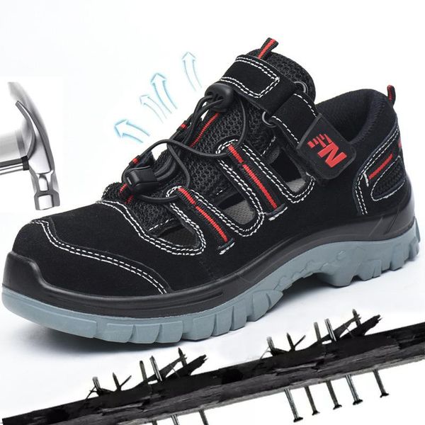 boots summer breathable deodorizing sandals anti-smashing and anti-penetration safety shoes anti-slip oil-resistant, Black
boots summer breathable deodorizing sandals anti-smashing and anti-penetration safety shoes anti-slip oil-resistant, Black