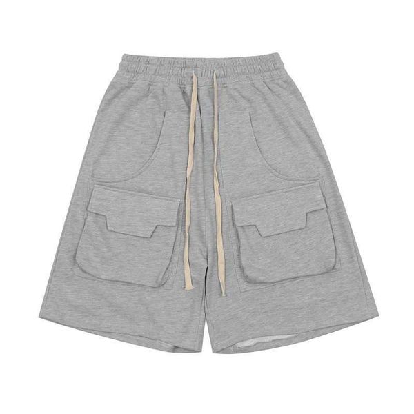 Gaojiechao brand three dimensional pocket sports shorts men's trend hip hop elastic drawstring casual Capris, Gray
Gaojiechao brand three dimensional pocket sports shorts men's trend hip hop elastic drawstring casual Capris, Gray