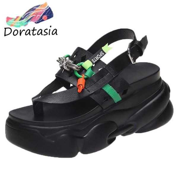 sandals doratasia rome casual women shoes solid buckle flip flop platform 2021 wedges thick bottom leisure, Black
sandals doratasia rome casual women shoes solid buckle flip flop platform 2021 wedges thick bottom leisure, Black