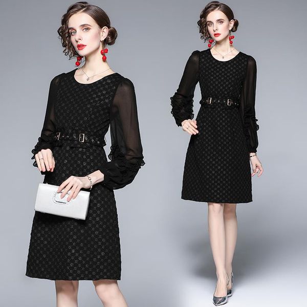 casual dresses simgent black vintage dress woman lantern sleeve ruffle belted a line knee length party vestidos robe femme sg18274, Black;gray
casual dresses simgent black vintage dress woman lantern sleeve ruffle belted a line knee length party vestidos robe femme sg18274, Black;gray