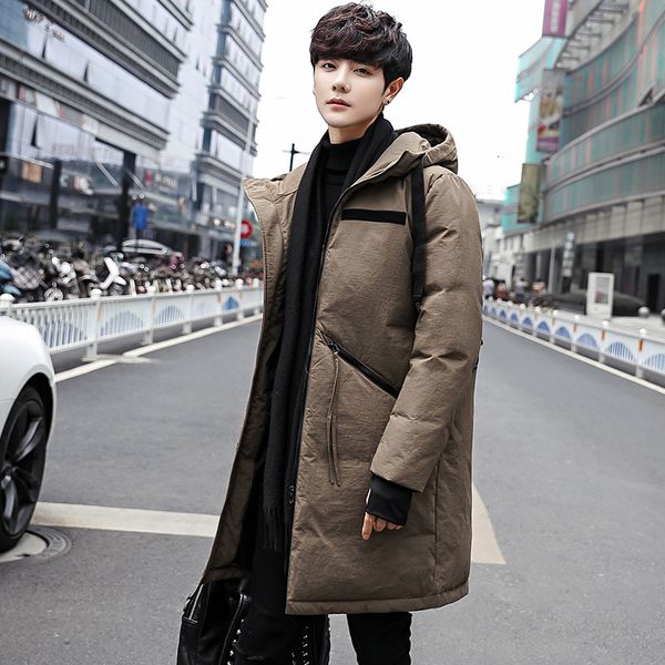 winter men's hooded knee length puffer jackets fashion korea style thick warm white duck down overcoats man parkas male jk-934, Black
winter men's hooded knee length puffer jackets fashion korea style thick warm white duck down overcoats man parkas male jk-934, Black