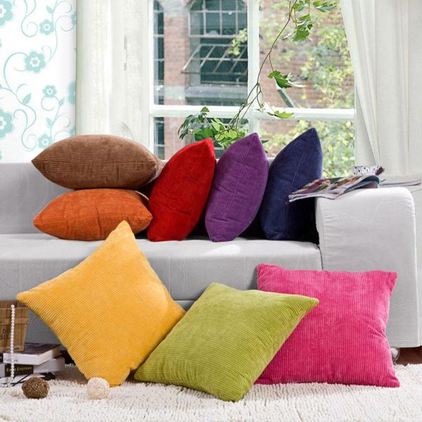cushion/decorative pillow 1pcs 45*45cm solid color corduroy fabric throw cushion cover for seat car home decor sofa bed decorative pillowcas
cushion/decorative pillow 1pcs 45*45cm solid color corduroy fabric throw cushion cover for seat car home decor sofa bed decorative pillowcas