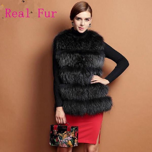 women's fur & faux real natural vest coats for women genuine raccoon jackets ladies long furs vests wholesale, Black
women's fur & faux real natural vest coats for women genuine raccoon jackets ladies long furs vests wholesale, Black