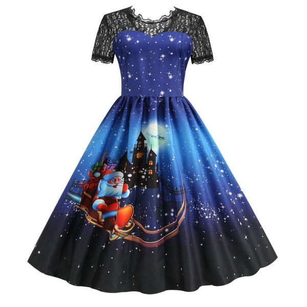 casual dresses party dress christmas lace stitching vestido de mujer short sleeve 1950s housewife prom kobieta sukienka xmas, Black;gray
casual dresses party dress christmas lace stitching vestido de mujer short sleeve 1950s housewife prom kobieta sukienka xmas, Black;gray