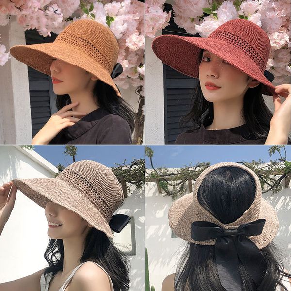 bow knitted wide brim hats women straw hat empty cap casual summer visor sports woman golf tennis outdoor beach headband snapback baseball c, Blue;gray
bow knitted wide brim hats women straw hat empty cap casual summer visor sports woman golf tennis outdoor beach headband snapback baseball c, Blue;gray