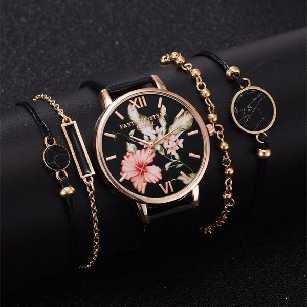 wristwatches lvpai 5pcs set women watches bracelet black ladies watch casual leather quartz wristwatch clock relogio feminino, Slivery;brown
wristwatches lvpai 5pcs set women watches bracelet black ladies watch casual leather quartz wristwatch clock relogio feminino, Slivery;brown