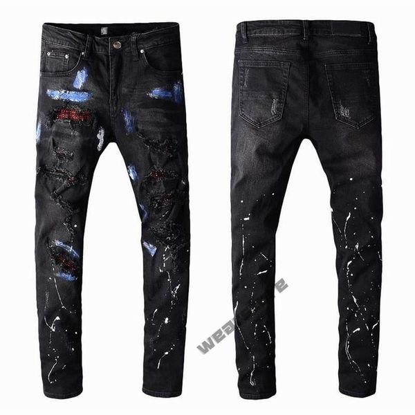 men designer jeans distressed ripped biker slim fit motorcycle bikers denim for men s fashion mans black pants 21ss pour hommes, Blue
men designer jeans distressed ripped biker slim fit motorcycle bikers denim for men s fashion mans black pants 21ss pour hommes, Blue