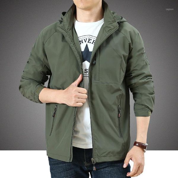 men's jackets waterproof military jacket spring autumn casual windbreaker breathable hooded outwear thin army coats 5xl clothes, Black;brown
men's jackets waterproof military jacket spring autumn casual windbreaker breathable hooded outwear thin army coats 5xl clothes, Black;brown