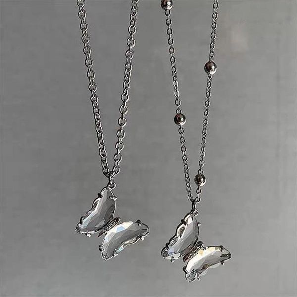 stainless steel fairy transparent butterfly pendant pearl clavicle neck chain necklaces for women girls friends jewelry, Silver
stainless steel fairy transparent butterfly pendant pearl clavicle neck chain necklaces for women girls friends jewelry, Silver