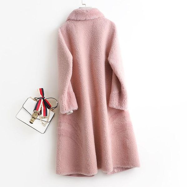 women's fur & faux winter women real coat female long loose lapel overcoat thick warm plus size ladies plush coats q235, Black
women's fur & faux winter women real coat female long loose lapel overcoat thick warm plus size ladies plush coats q235, Black