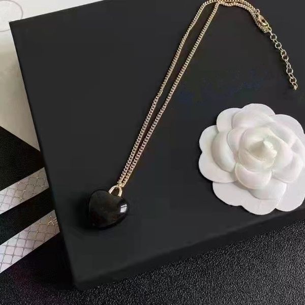 black heart luxury girl necklace with stamp women jewelry pendant for daily wear gift x15, Silver
black heart luxury girl necklace with stamp women jewelry pendant for daily wear gift x15, Silver