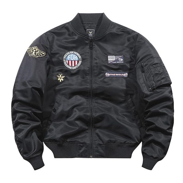 men's jackets embroidered jacket coat autumn winter baseball loose large fashion casual wear jaket men, Black;brown
men's jackets embroidered jacket coat autumn winter baseball loose large fashion casual wear jaket men, Black;brown