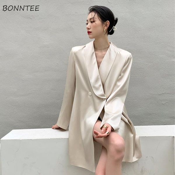 women's suits & blazers women loose 2021 double breasted outwear beige french design long sleeve autumn all-match quality harajuku, White;black
women's suits & blazers women loose 2021 double breasted outwear beige french design long sleeve autumn all-match quality harajuku, White;black